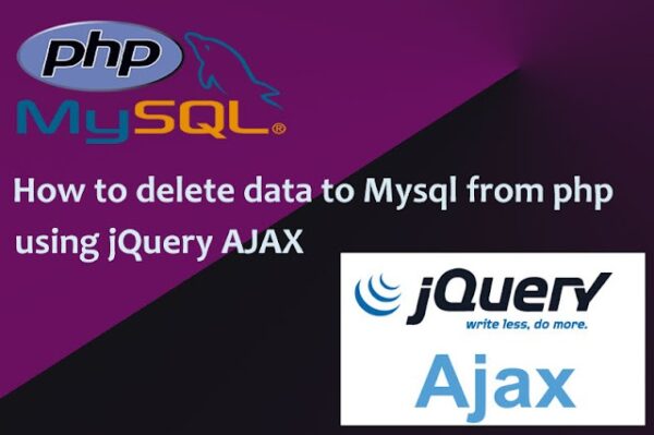 How to delete data to MySql from PHP using jQuery AJAX