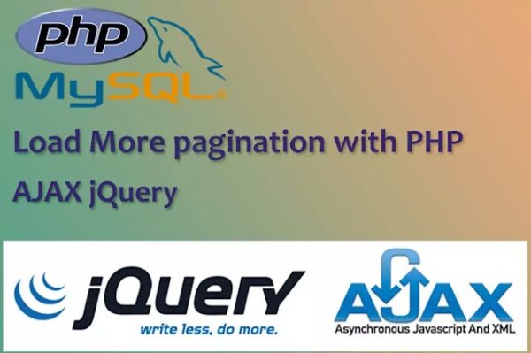 Load More Data pagination using jQuery Ajax PHP MySQL