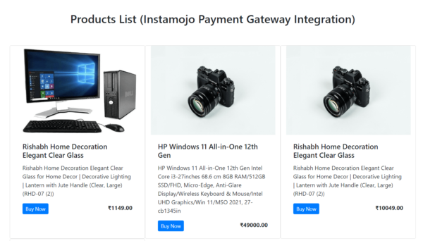 Instamojo payment gateway integration in PHP