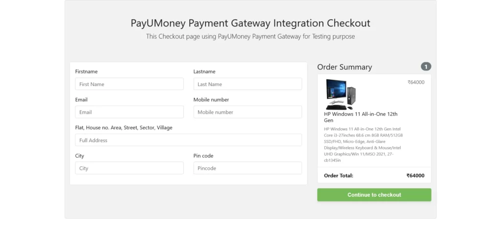 Integrate PayUMoney Payment Gateway in PHP