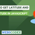 How to get the latitude and longitude in JavaScript